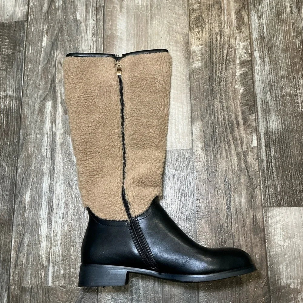 Torgeis Black and Tan Women's Boots